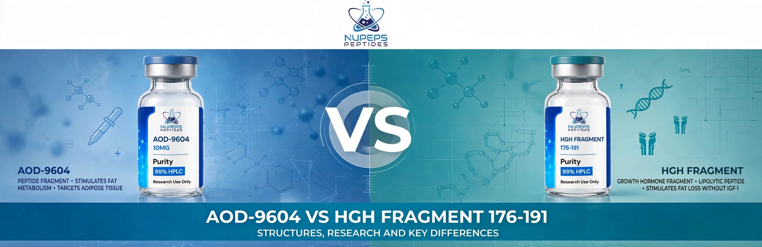 AOD-9604 vs HGH Fragment 176-191: Fat Metabolism Research Compared