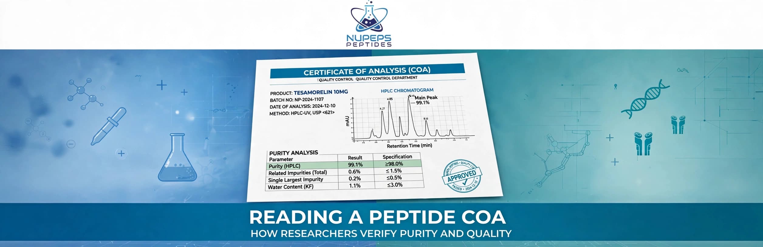 What a Real Peptide COA Looks Like: Reading Purity Data