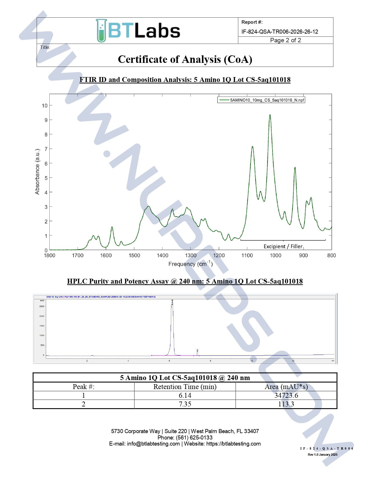 5 AMINO 1MQ — 10MG