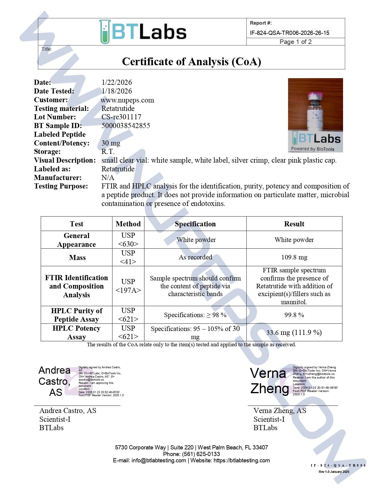 RETATRUTIDE — 30MG