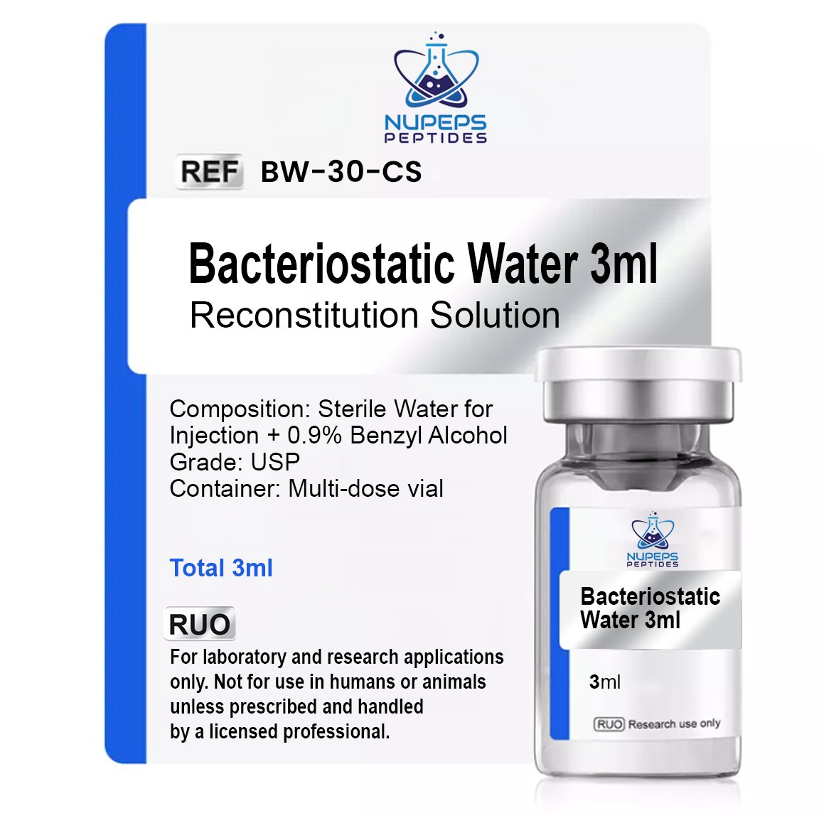 Bacteriostatic Water 3mL