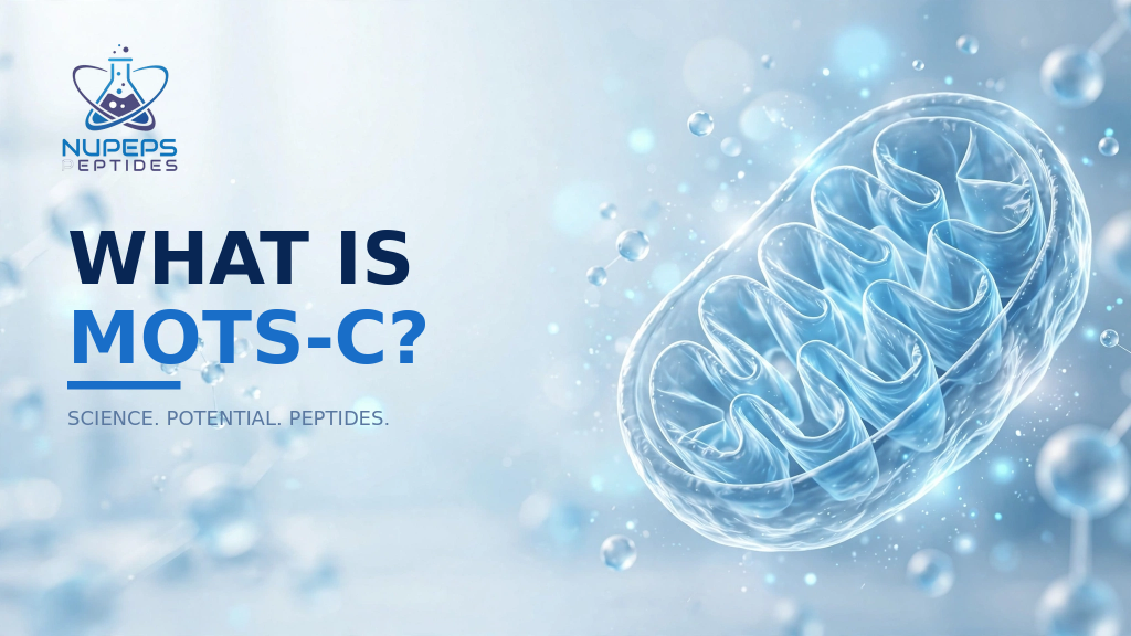 What is MOTS-C? NUPEPS Peptides research guide hero image