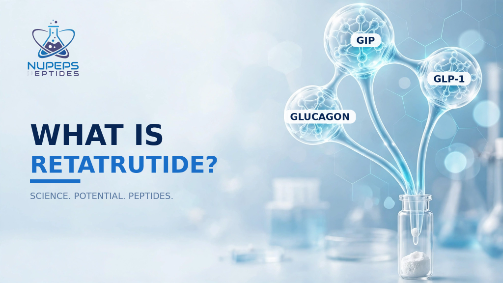 What is retatrutide? GIP, GLP-1 and glucagon triple agonist research guide hero image
